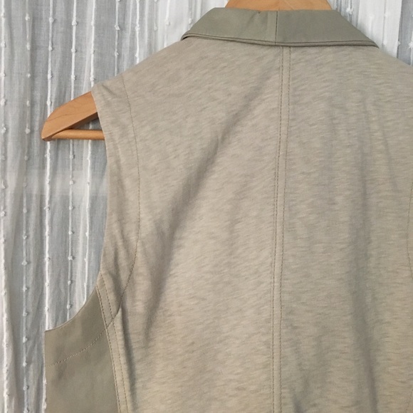 DKNY Pure Leather Double Zip Asymmetrical Vest - Picture 7 of 8